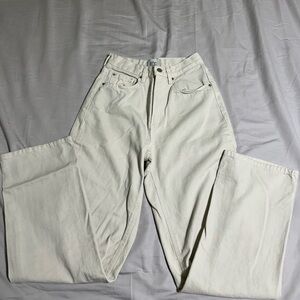 Urban Outfitters BDG Women's High Rise Baggy Jeans in Cream